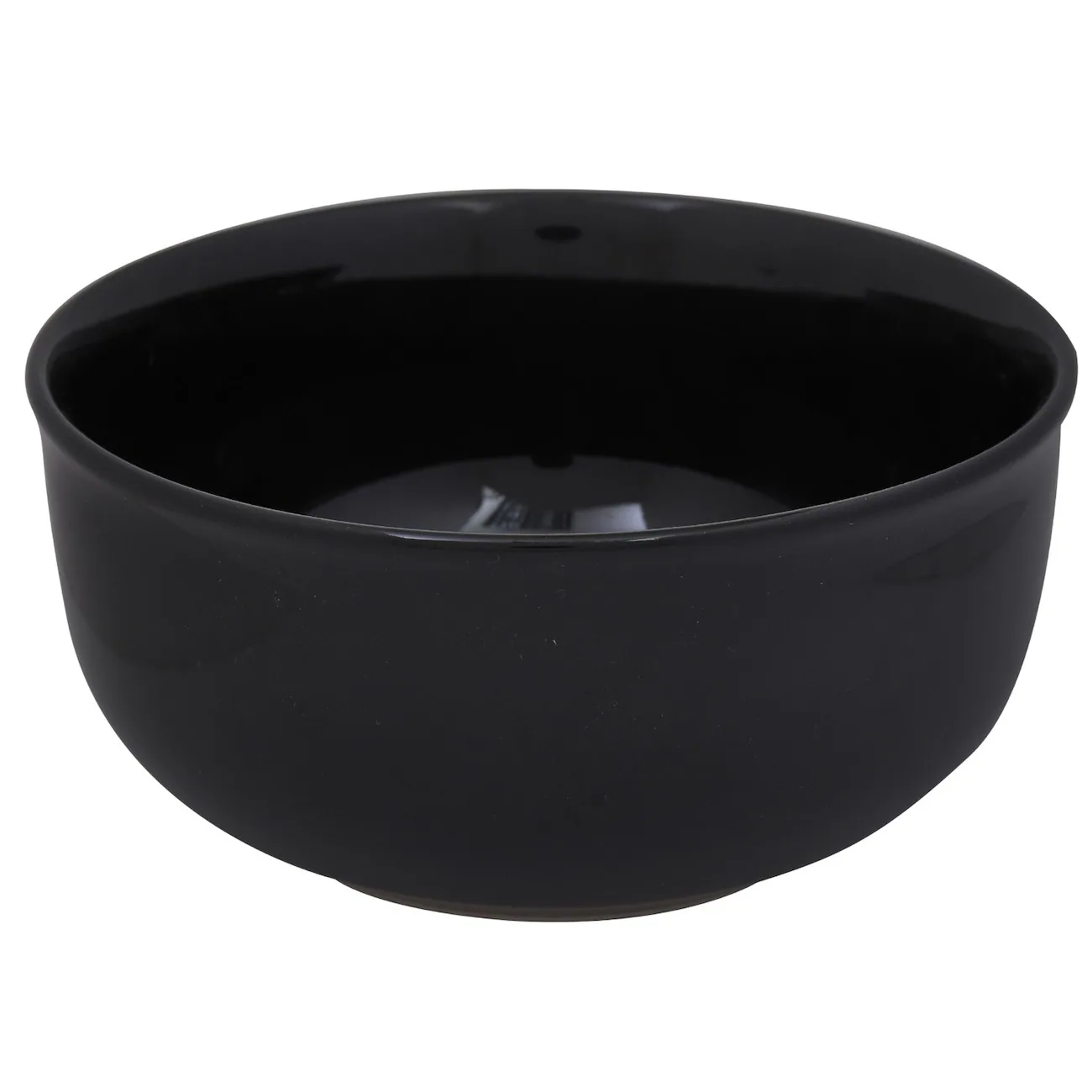 Classic Black Stoneware Bowls, 6 in