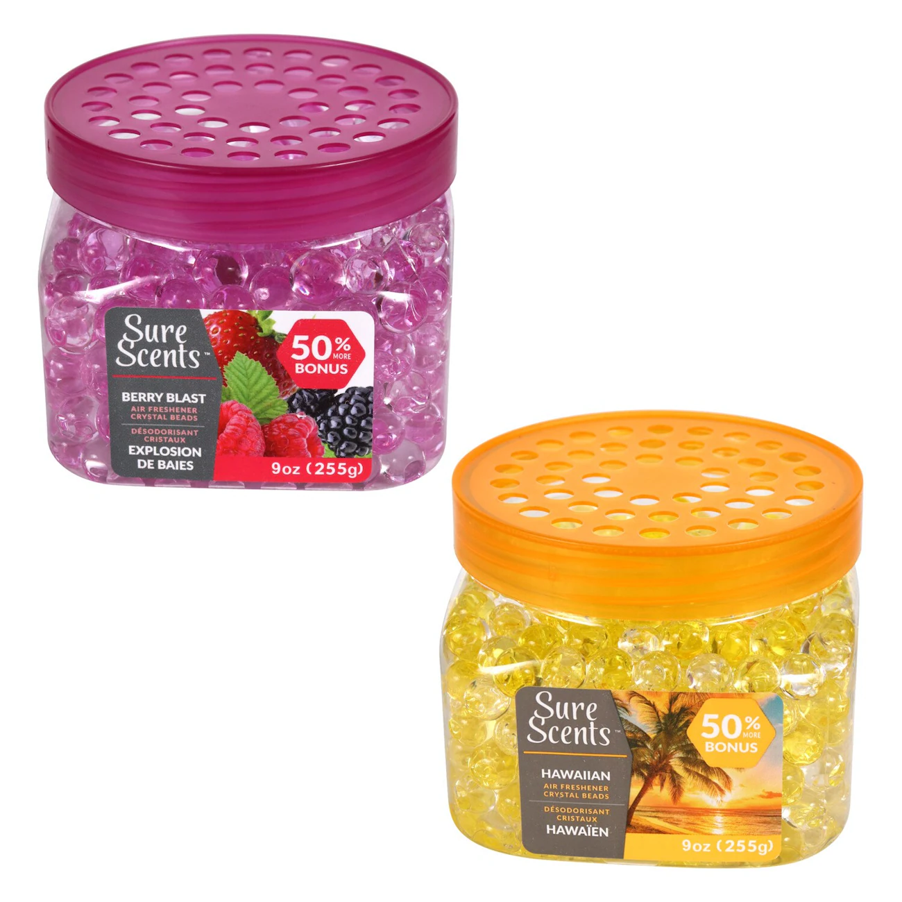 Sure Scents Crystal Beads Air Fresheners, 9 oz