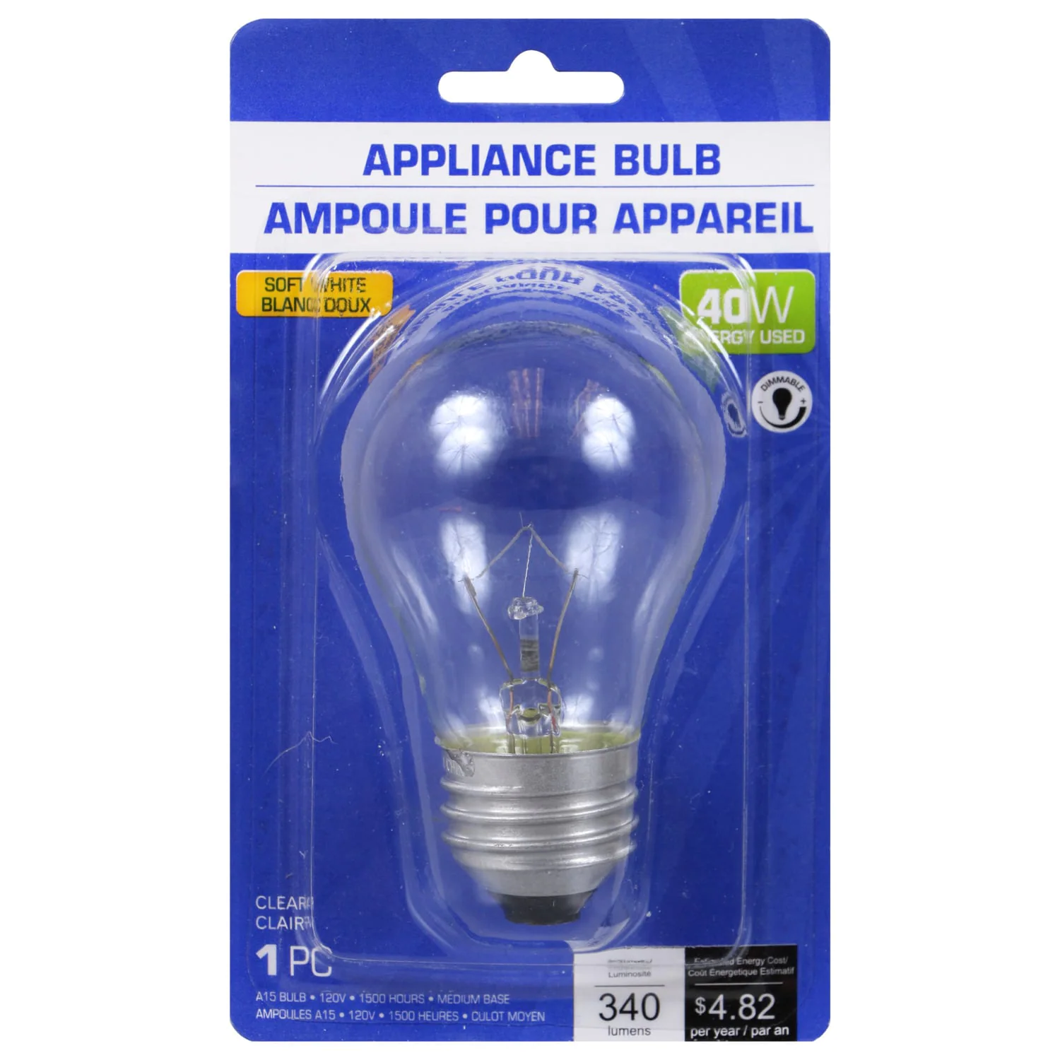 Soft White Bulb 40-Watt Appliance/Ceiling Fan Bulbs