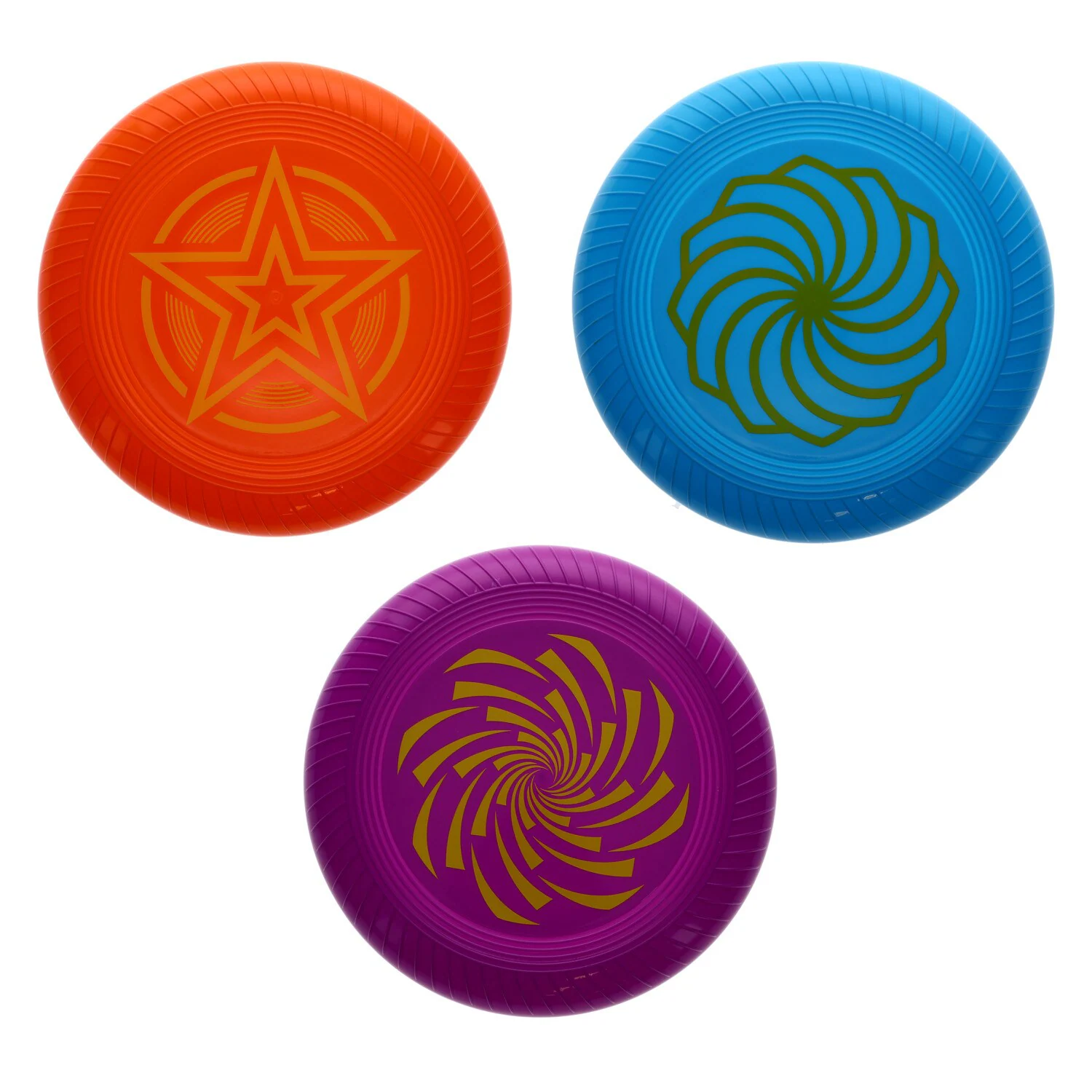 Plastic Flying Discs, 10 in