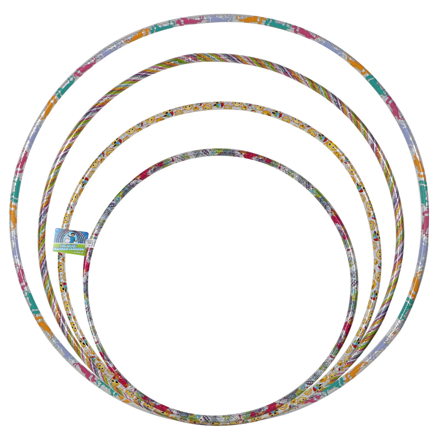 Colorful Assorted Plastic Fun Hoops