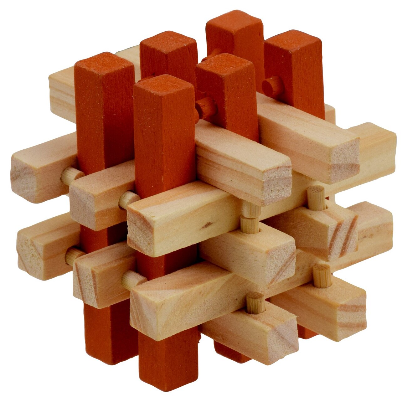 Brain Teaser 3-D Wooden Puzzles