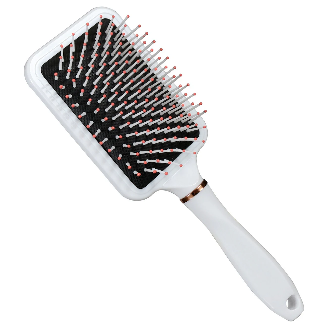 Salon Quality White Paddle Brush, 9.25x3.5 in