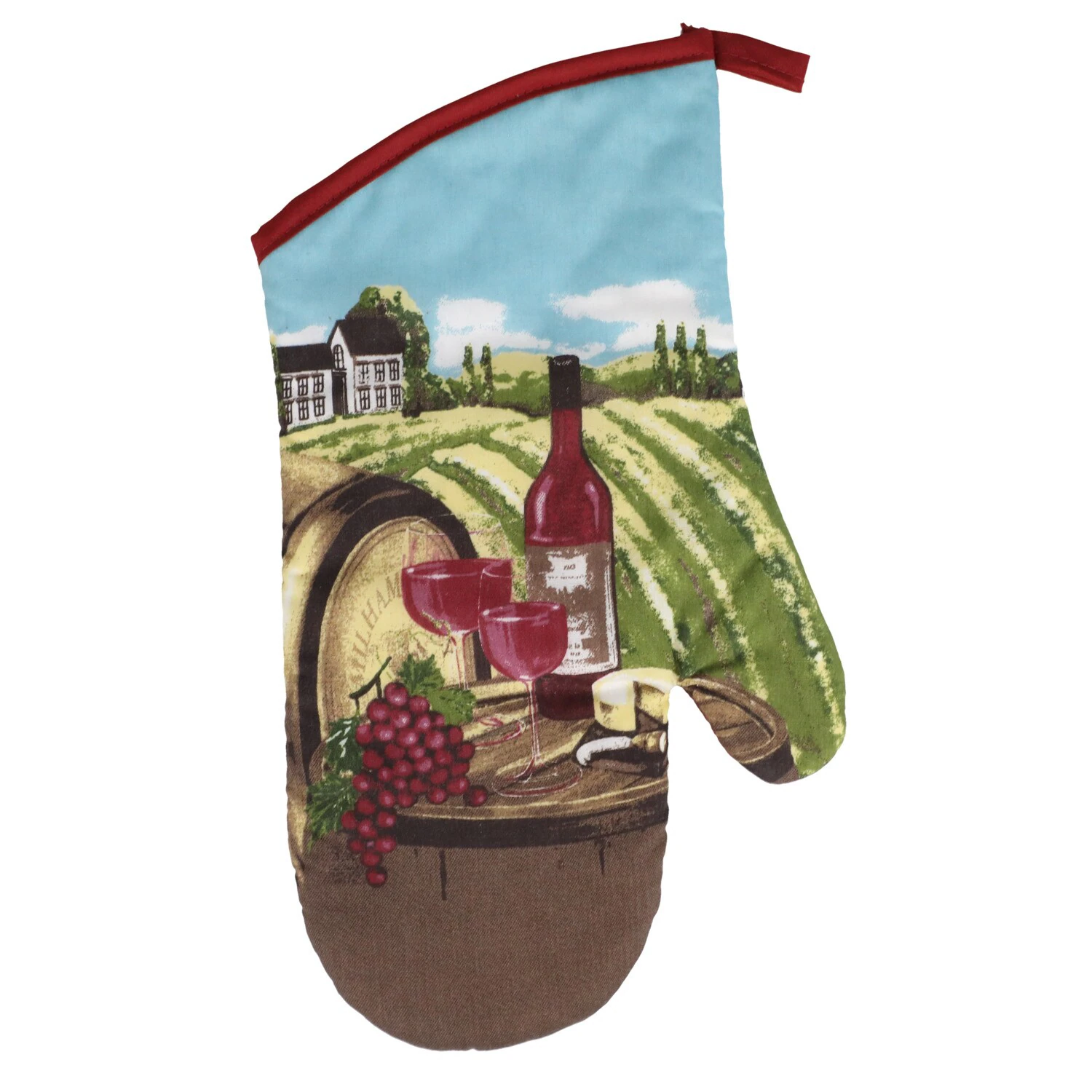 Wine is my Favorite Fruit" Oven Mitts, 13x7-i