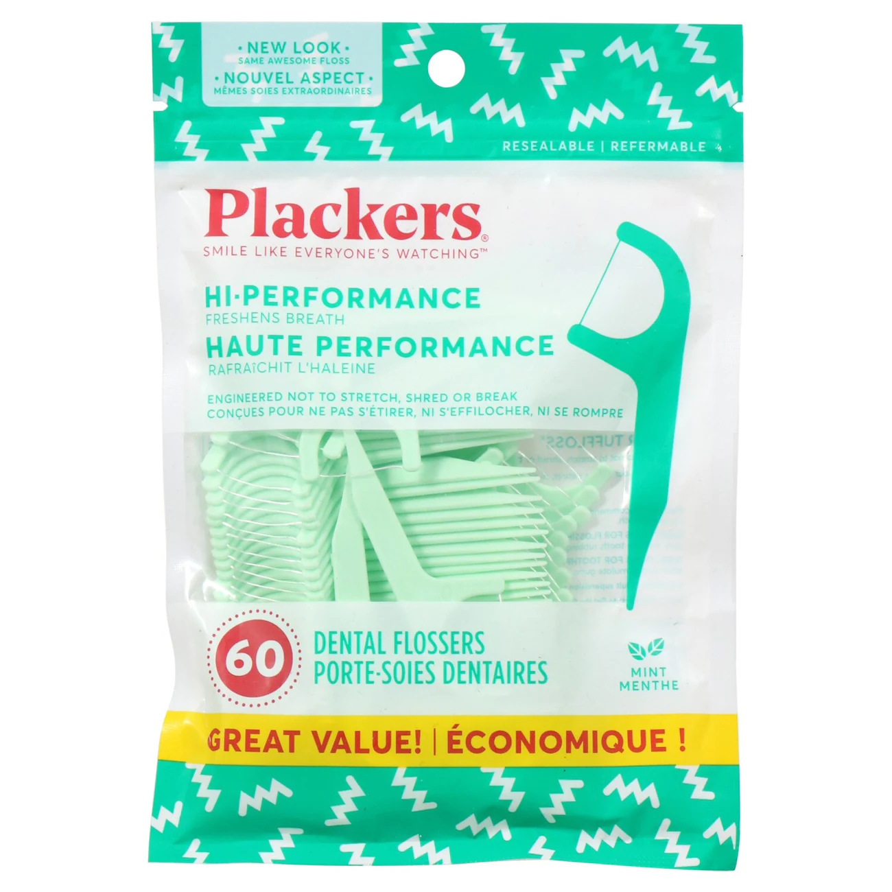 Plackers Mint Dental Flossers