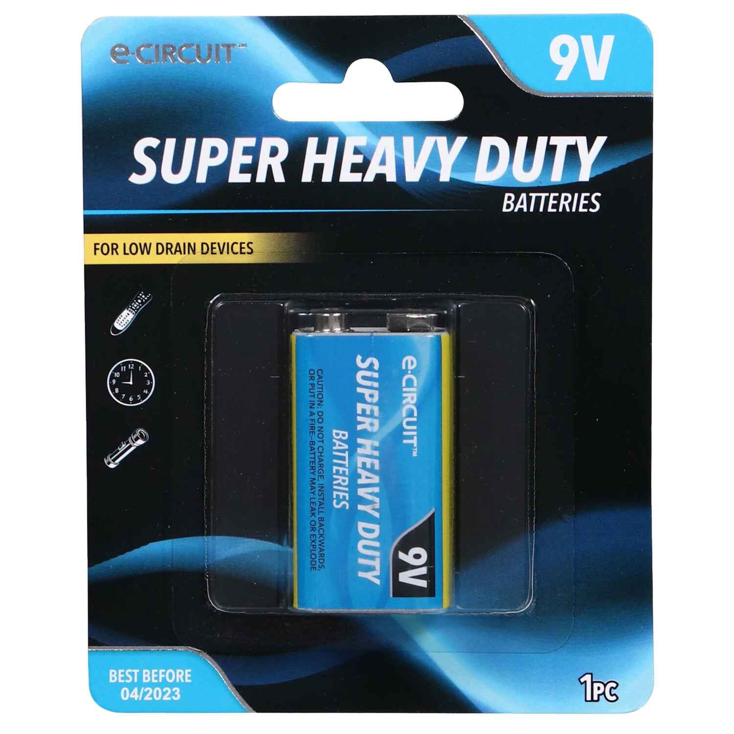 E-Circuit Super Heavy Duty 9V Batteries