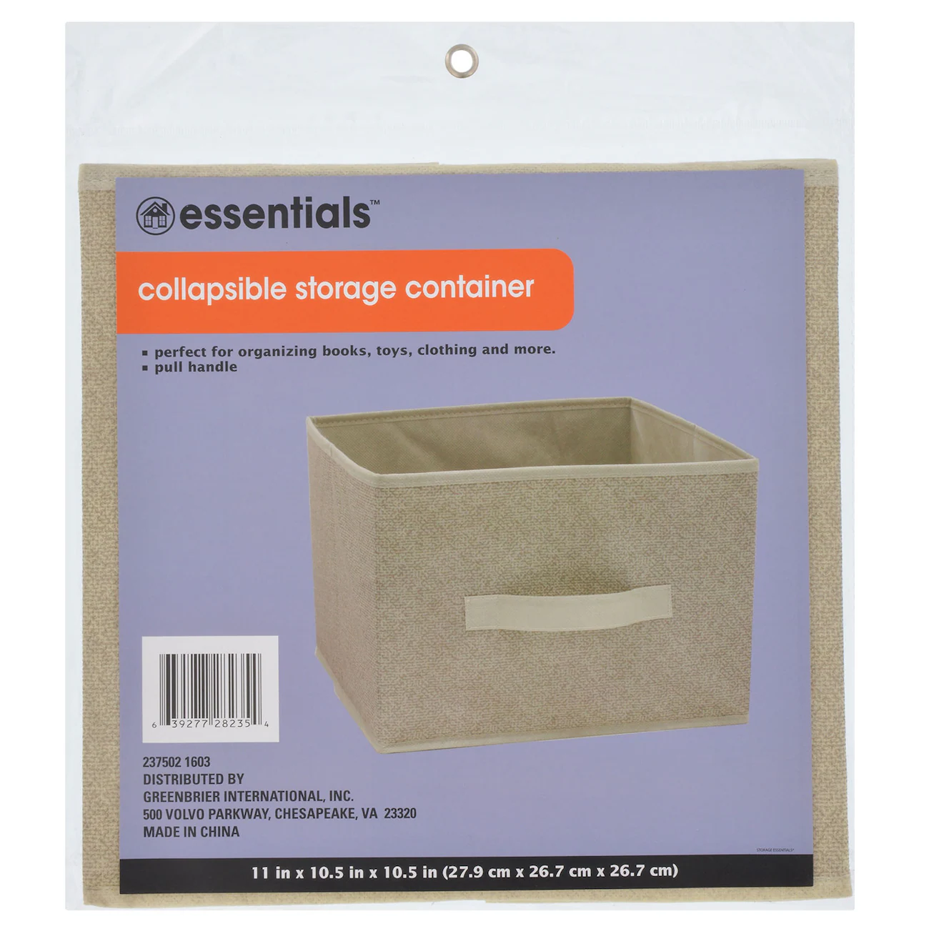 Collapsible Storage Containers with Handle