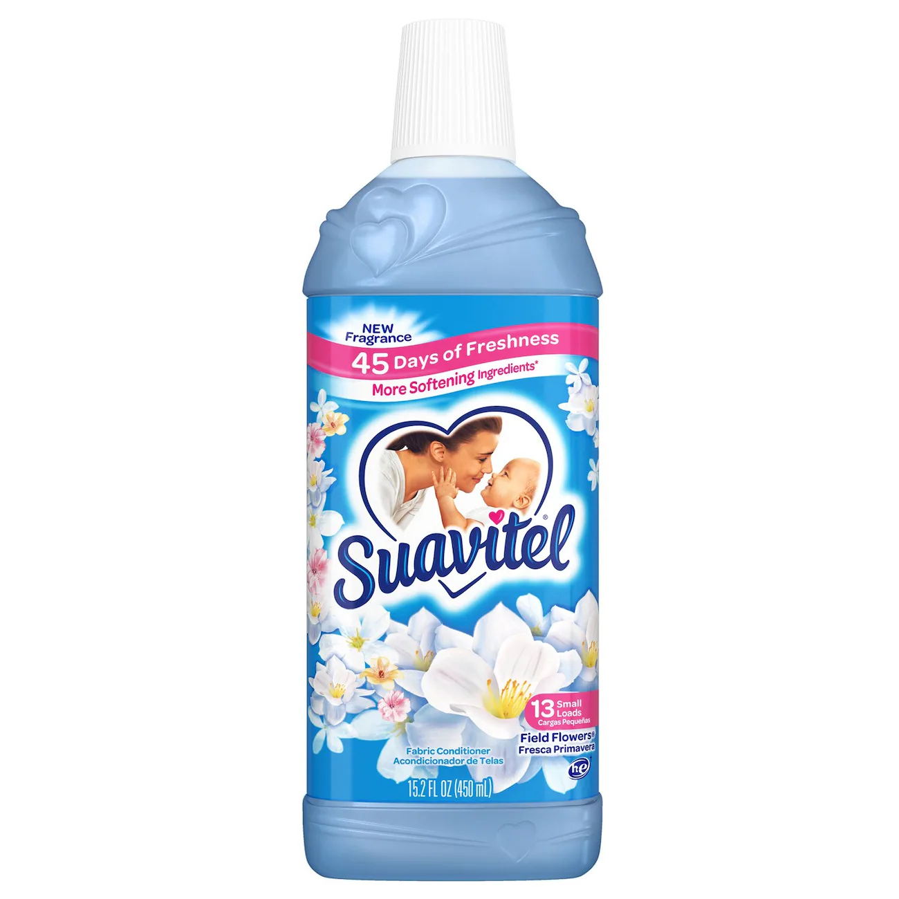 Suavitel Field Flowers Liquid Fabric Softener, 15.2-oz. Bottles