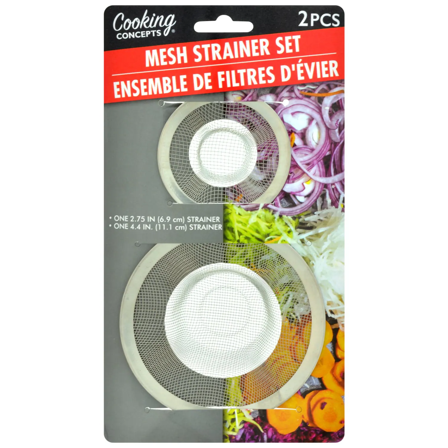 Cooking Concepts Mesh Strainers Sets, 2-ct. Packs