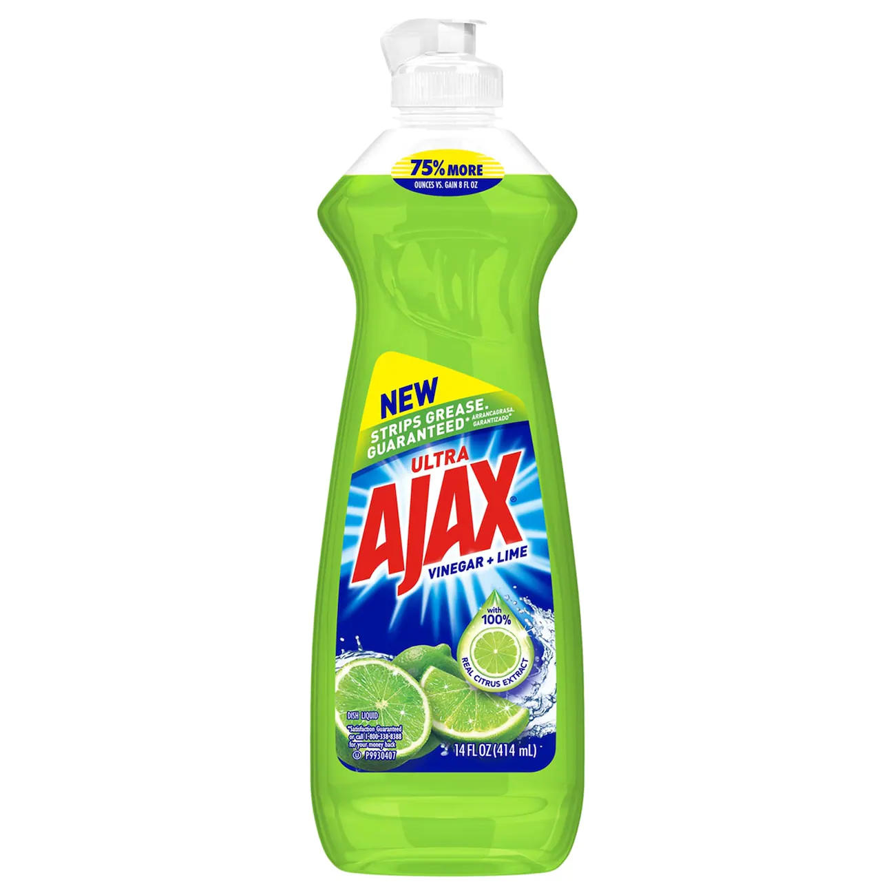 Ultra Ajax Vinegar and Lime Dish Liquid, 14-oz. Bottles