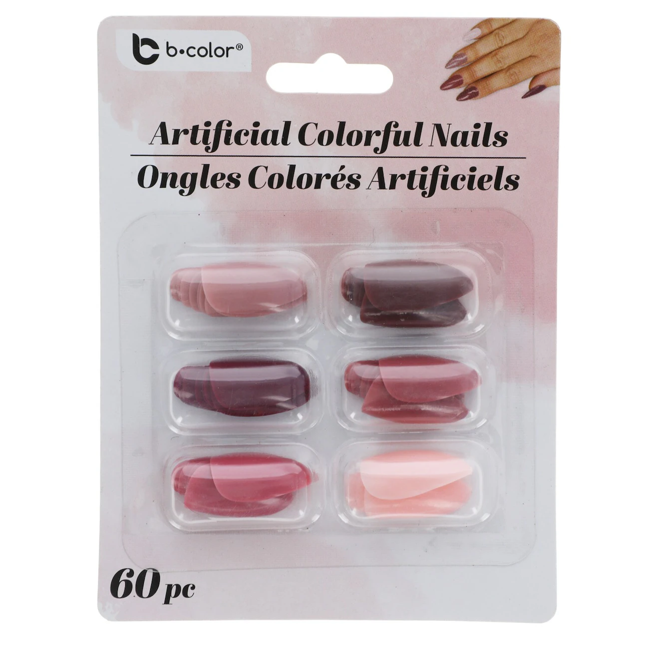 Sassy+Chic Artificial Colorful Nails, 60-ct. Packs