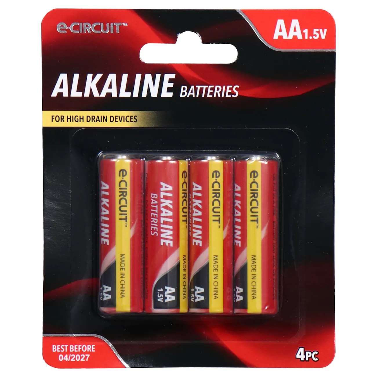 E-Circuit 1.5V Alkaline AA Batteries