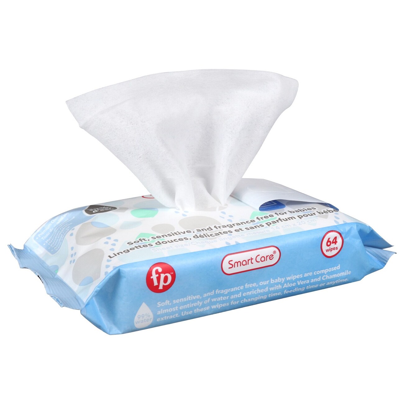 Smart Care Fisher-Price Aloe Vera and Chamomile Infused Baby Wipes