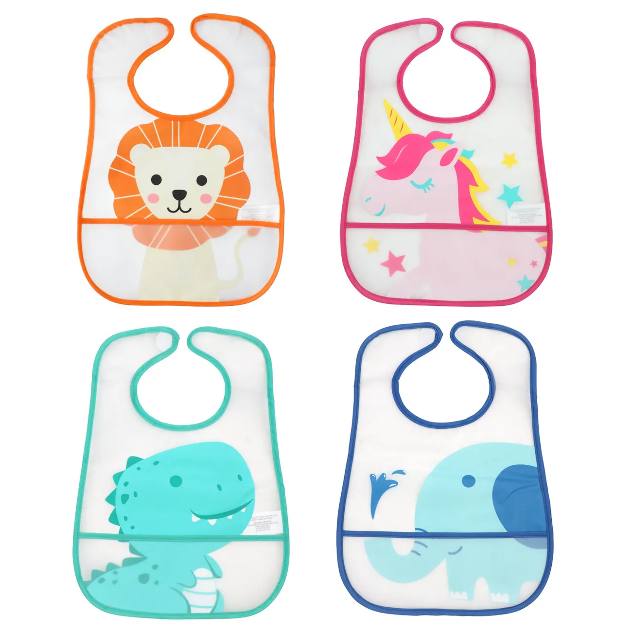 Angel of Mine Baby Bibs with a Pouch, 13x9-in