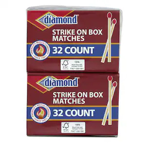 Diamond Strike-On-Box Matches, 10-Box Packs