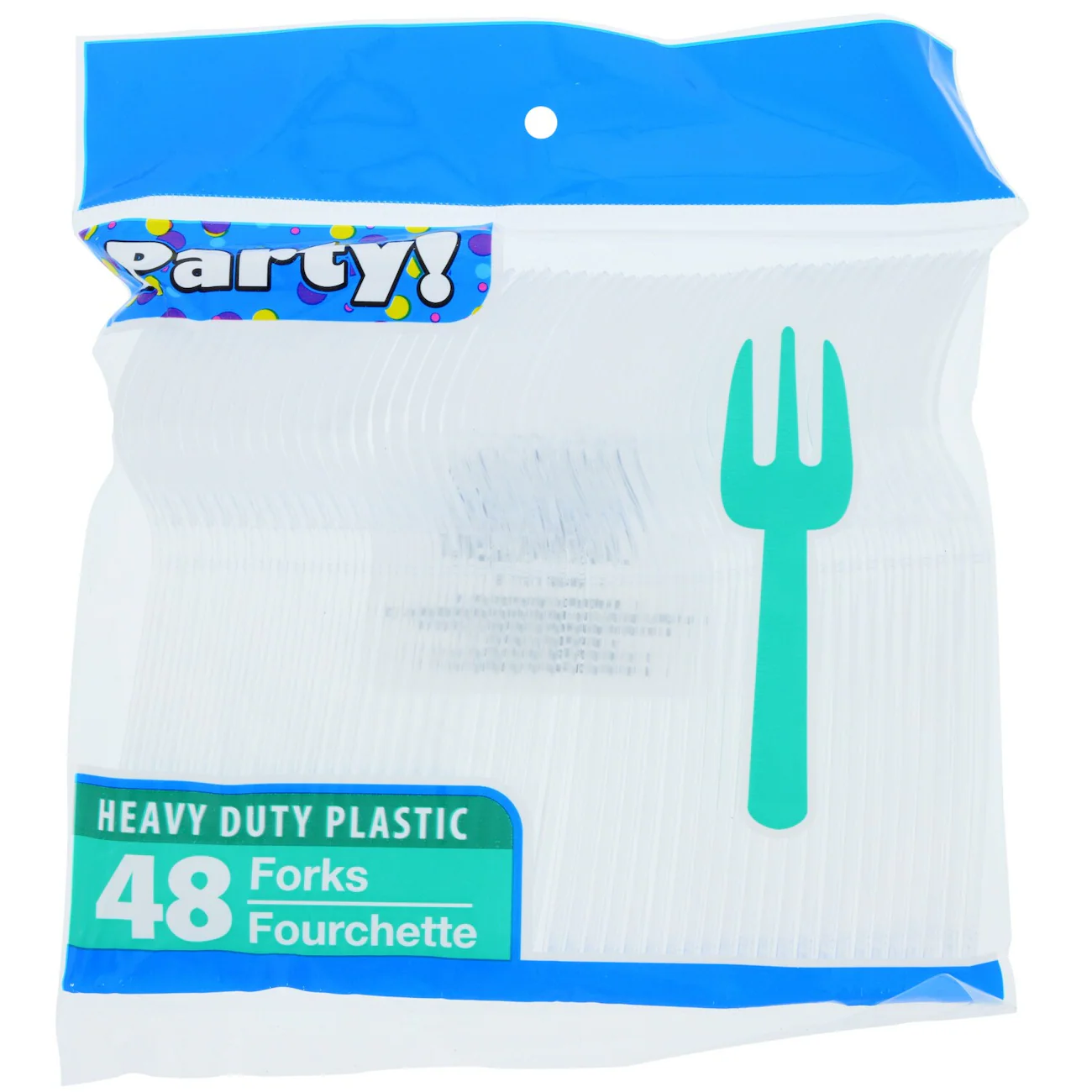 Clear Plastic Forks, 48-ct. Bags