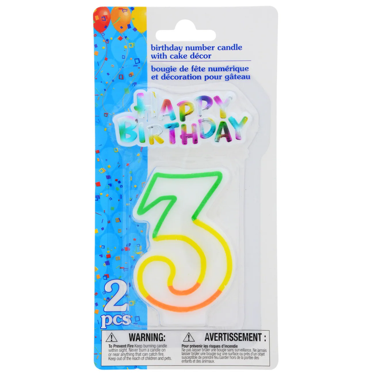 Happy 3rd Birthday Candles