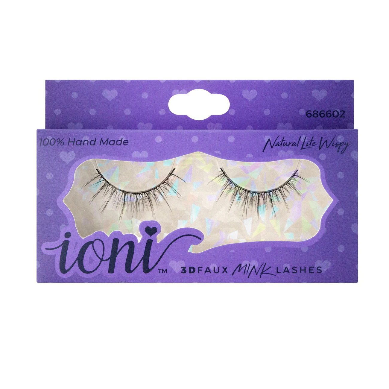 Ioni 3D Natural Lite Wispy Faux Mink Eyelashes, 1 Pair Packs