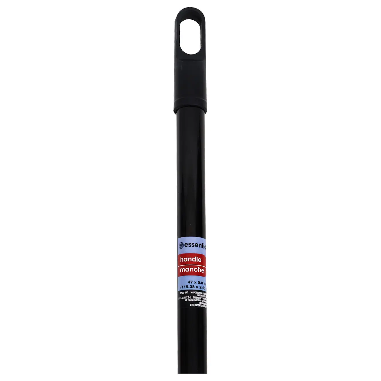 Essentials Black Plastic Broom Handles, 47.25 in