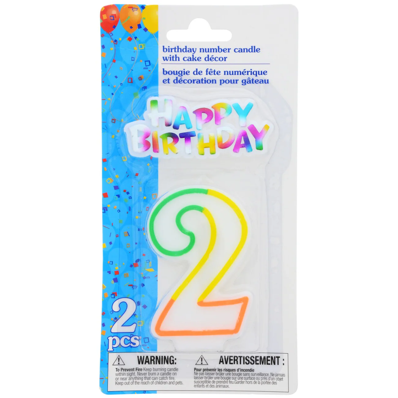 Number 2 Birthday Candles