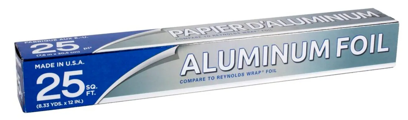 Aluminum Foil Wrap, 25-sq.ft. Rolls