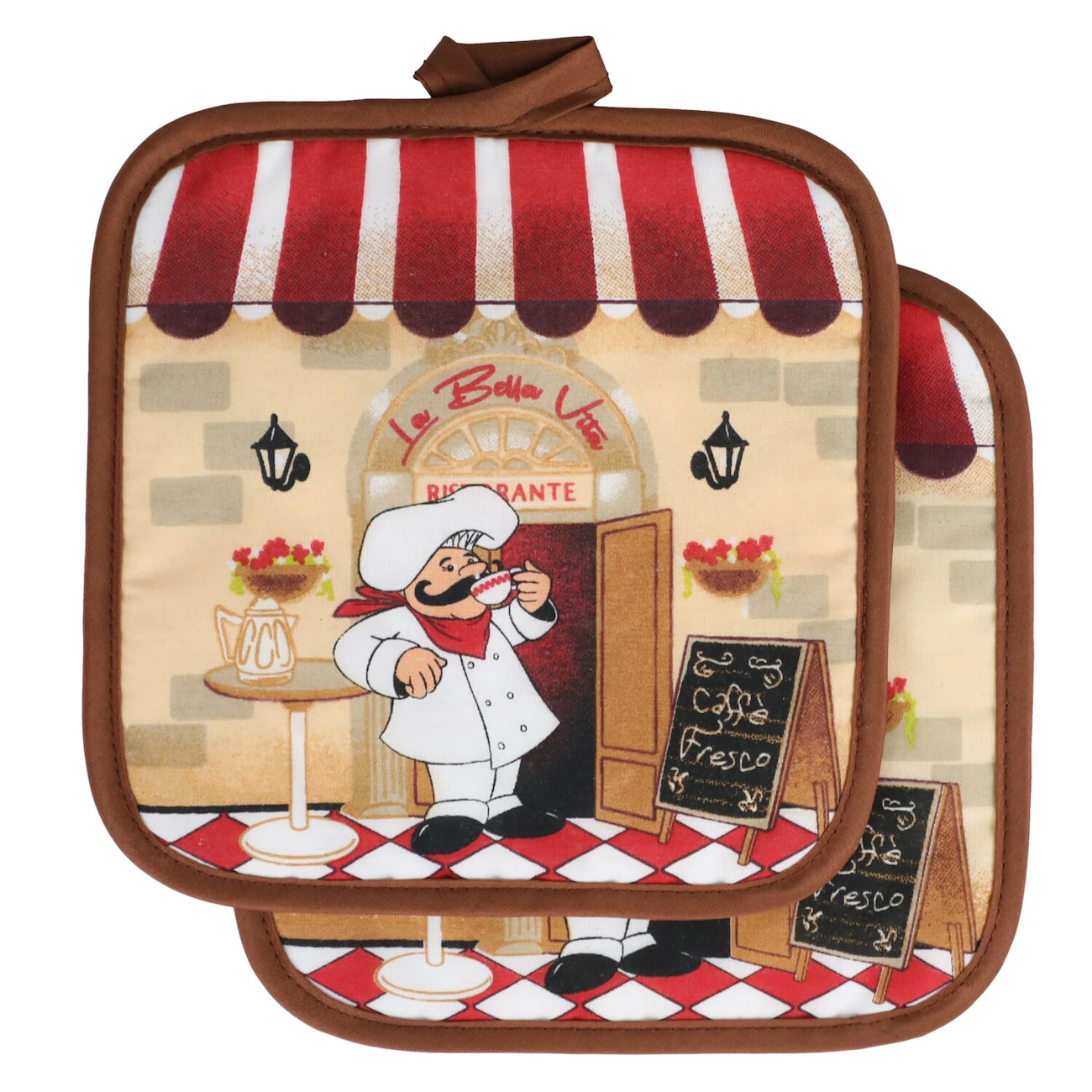 Chef-Themed Pot Holders, 2-ct. Packs