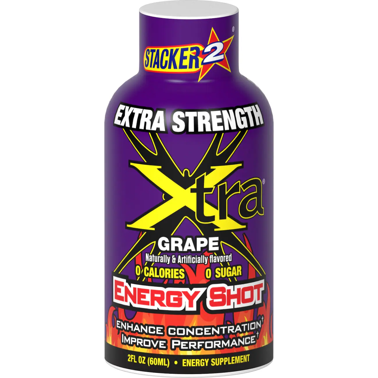 Extra Strength Grape Xtra Energy Shots, 2 oz. Bottles