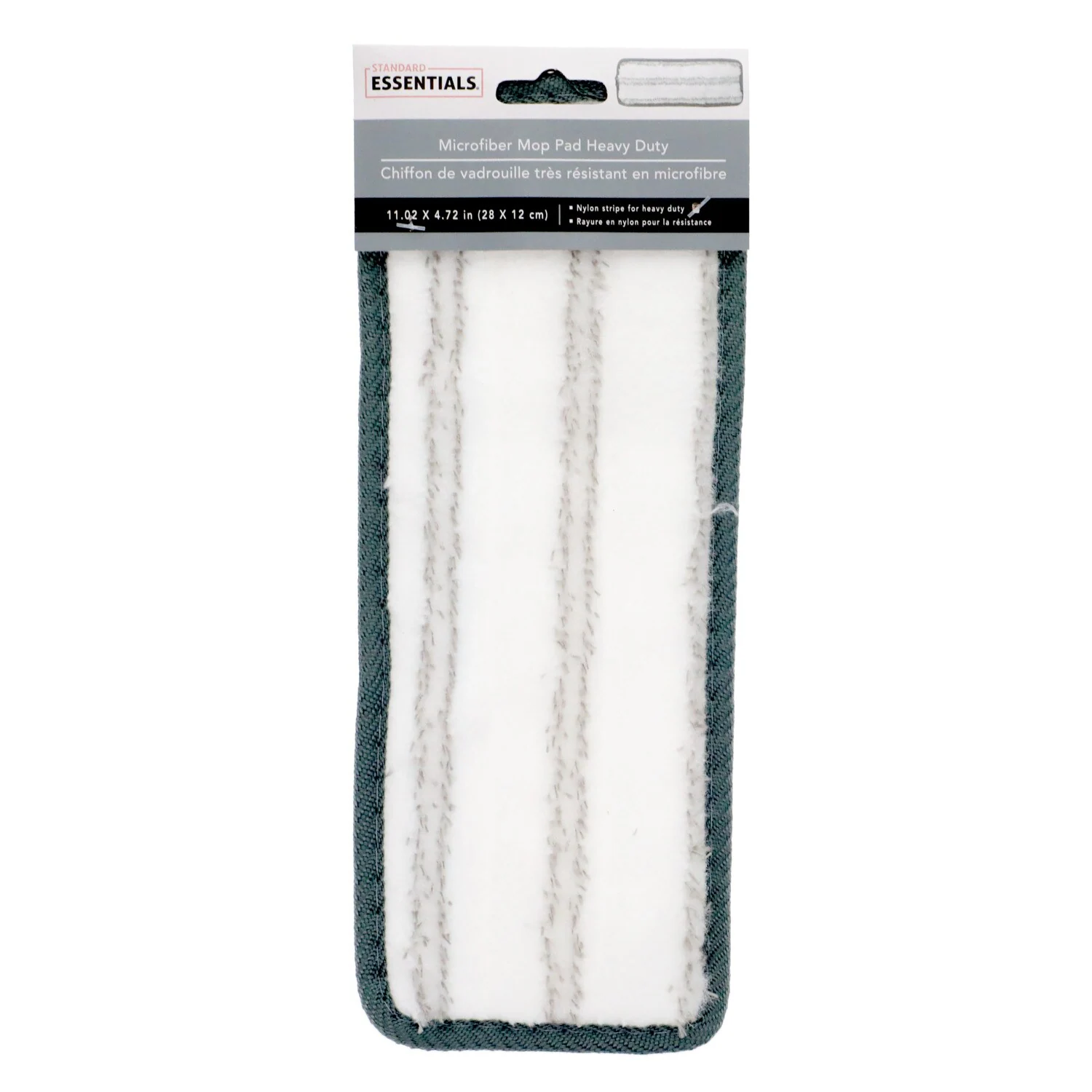 Microfiber Heavy Duty Mop Pads, 11.375x4.375x0.375 in